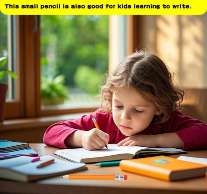 Adhere 25pcs Golf Pencils with Eraser Pre sharpened Hexagon half Wooden Pencils Graphite 2B for Golf Event Scoring,Classroom,Wedding,Company Meetings,Pew, Pocket (Nature)