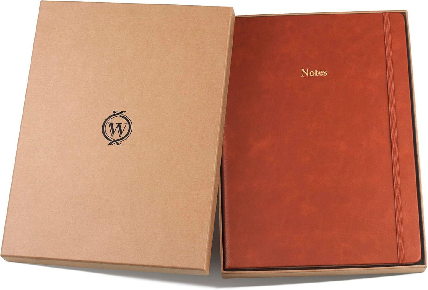 Wykeham's Executive Notebook – 8.5" x 12" – Customization Available (Personalized Black – Lined)