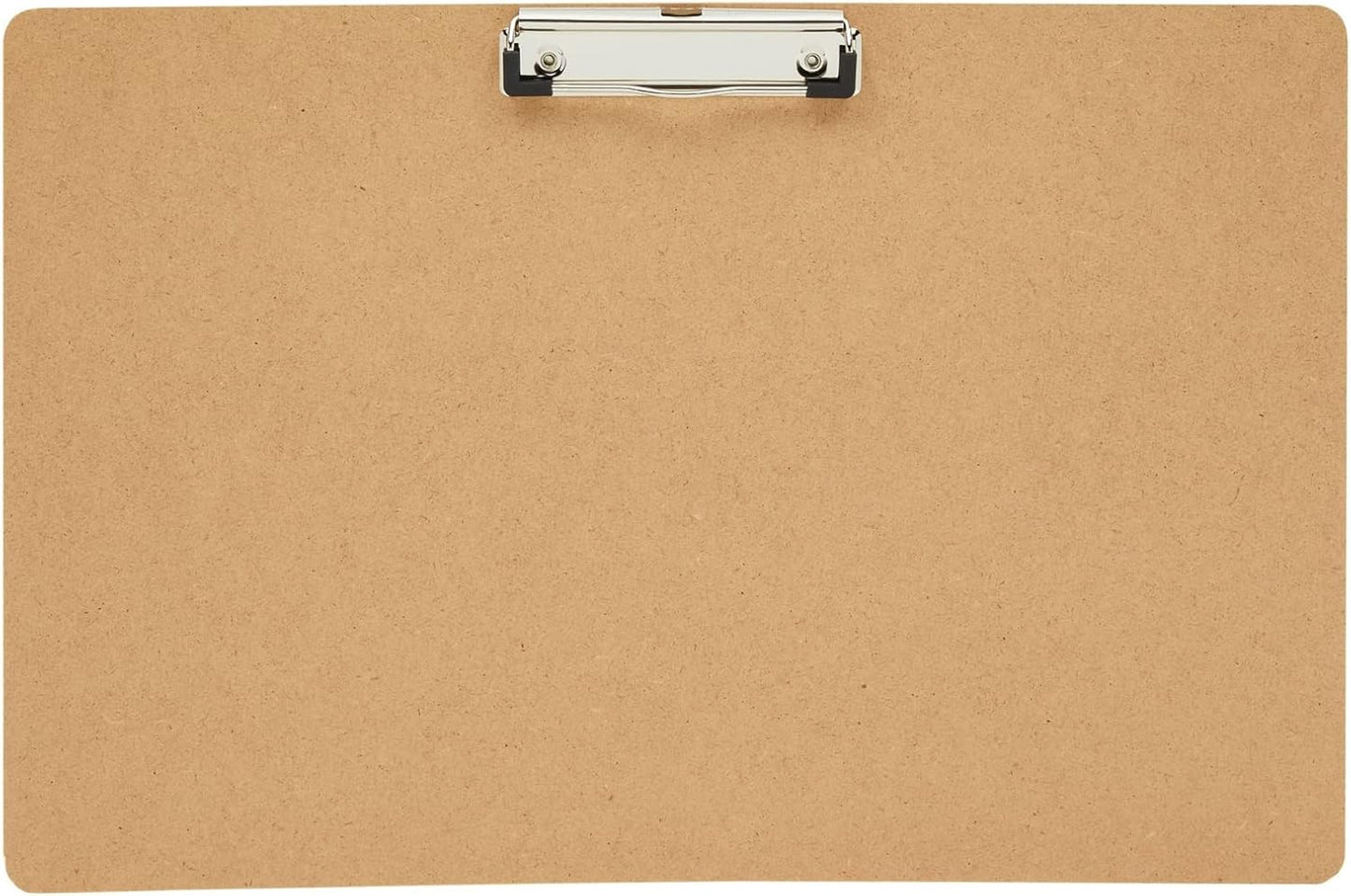 Juvale Clipboard - 11.5 x 17.4 in, Brown MDF, 4-Pack - Wood Clipboard Set with Low-Profile Metal Clip & Retractable Hook - Oversized & Portable for Drafting Board & Sketch Board Use
