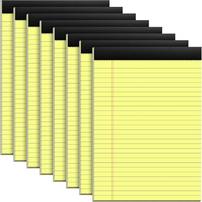 Legal Pads 8.5 x 11 Writing Pads, 3 Pack Note Pads 8.5 x 11 Wide Ruled Pads of Paper, Micro Perforated Notepad 8.5'' x 11'' Lined Paper Pads, Thickness Paper with Strong Cardboard, 30 Sheets per Pad