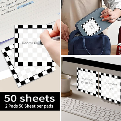 Sticky Notes 3x3 Inch, 2 Pads Cute Self-Stick Note Pads, Strong Adhesive Notepads for Office, Home, School, Organization and Reminders Watercolor Wildflowers