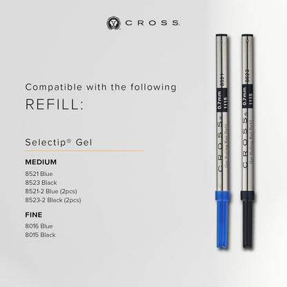 Cross Edge Matte Black Lacquer Gel Rollerball Pen