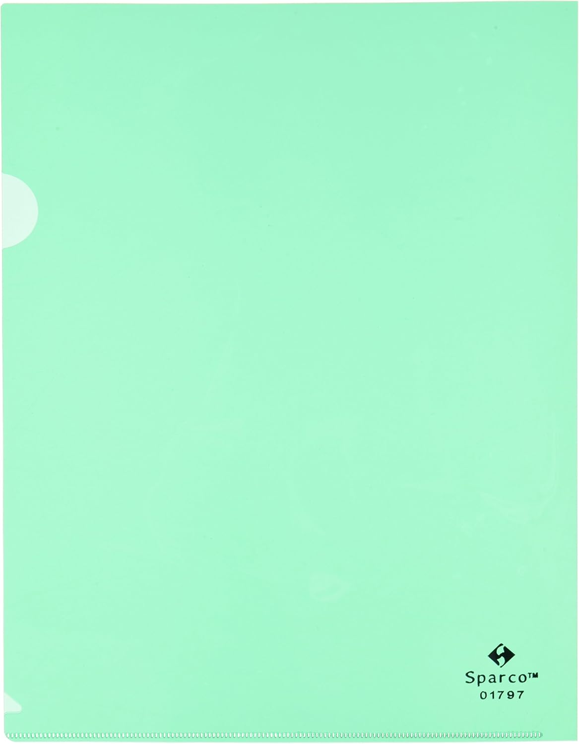 Business Source Green Transparent Poly File Holders