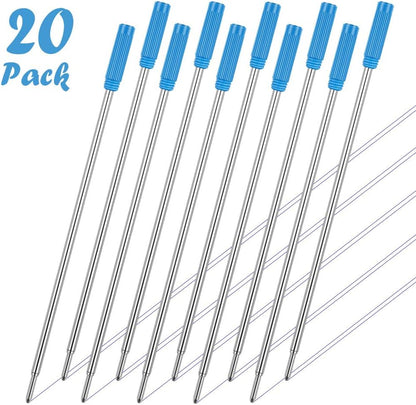Unibene Cross Compatible Ballpoint Pen Refills 20 Pack, 1.0mm Medium Point-Black, Smooth Writing Replaceable German Ink Refill