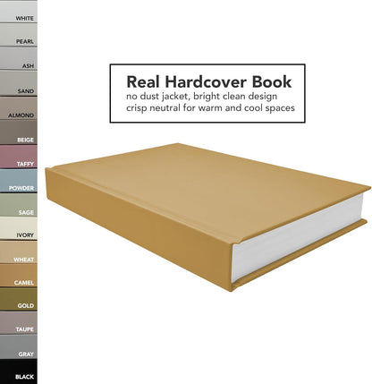 CovoBook™ Blank Hardcover | Premium Sketchbook Journal Guest Book | Photo Prop Home Decor (Black, Size 9)