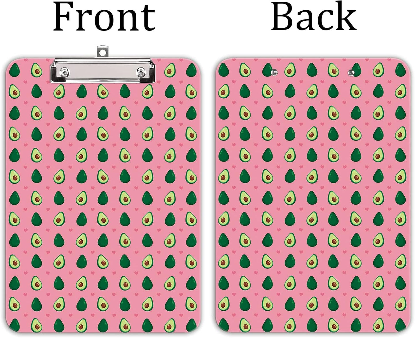 Hongri Plastic Cute Clipboard, Letter Size for Students, Teacher, Woman and Kids, Low Profile Clip, Decorative Pattern, Size 9 x 12.5 in, Dream Marble