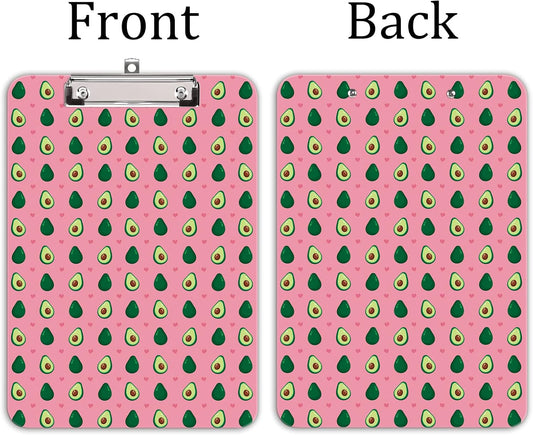 Hongri Plastic Cute Clipboard, Letter Size for Students, Teacher, Woman and Kids, Low Profile Clip, Decorative Pattern, Size 9 x 12.5 in, Dream Marble