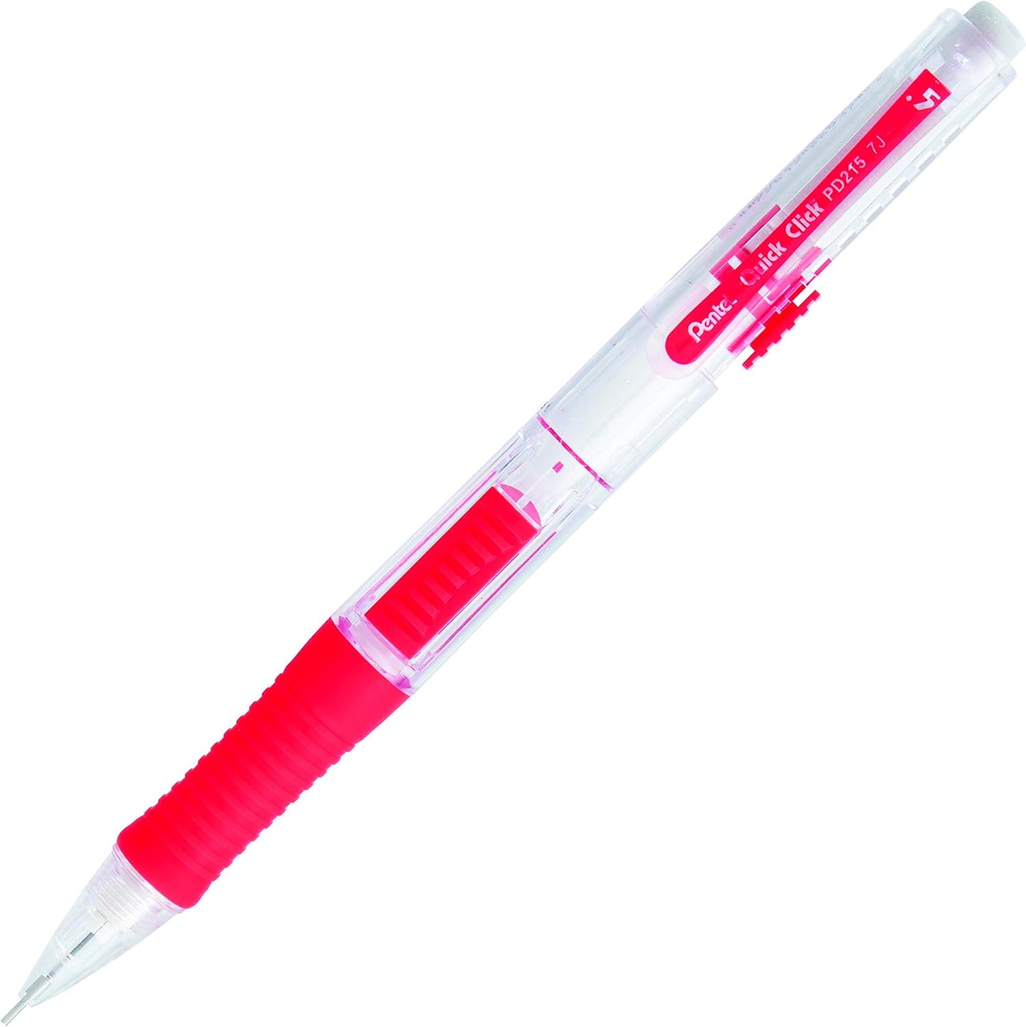 Pentel Quick Click Mechanical Pencil, (0.7mm), Medium, Black Barrel, Box of 12 Pencils (PD217A)