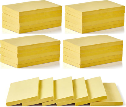 480 Sheets 3 in x 5 in Large Sticky Notes, 76 x 127 mm 6 Pads Assorted Self-Stick Pads for Notebook,Office,School and Home,80 Sheets/Pad (6 Pads Brillant)