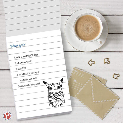 Memo Pads, White, With Black Lines – Lined Paper Notepads, Scratch / Writing Pad for Planning, To-Do Lists, Appointments, Reminders, Home, Office – 50 Sheets Per Pad, 10 Pads per Pack – 8.5" x 11"