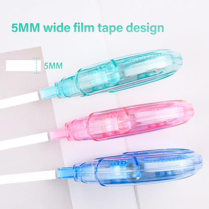Vobou White Correction Tape, Easy To Use Applicator for Instant Corrections Wrong Writing At Any Time, For school, Office (Red and Blue, 12pack, 6M/256" x 0.2")