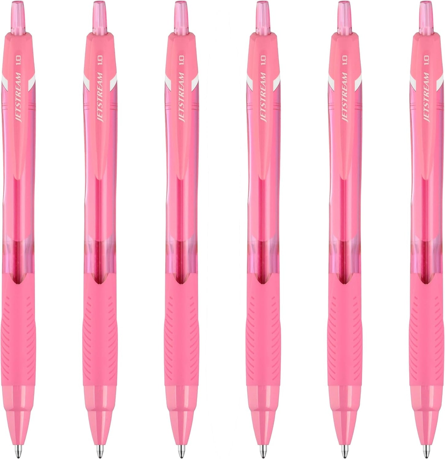 Uni-Ball Jetstream Elements Ballpoint Pen, Medium Point (1.0mm), Blue Ink, 6 Pens