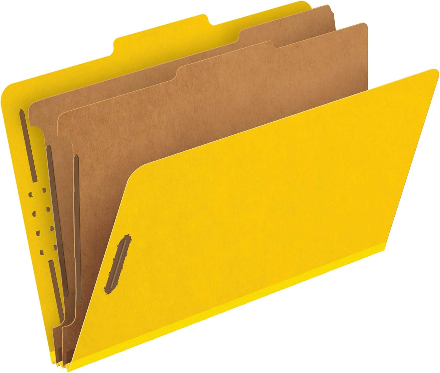Pendaflex Recycled Classification File Folders, 3 Dividers, 2" Embedded Fasteners, 2/5 Tab Cut, Legal Size, Dark Blue, Box of 10 (29096)