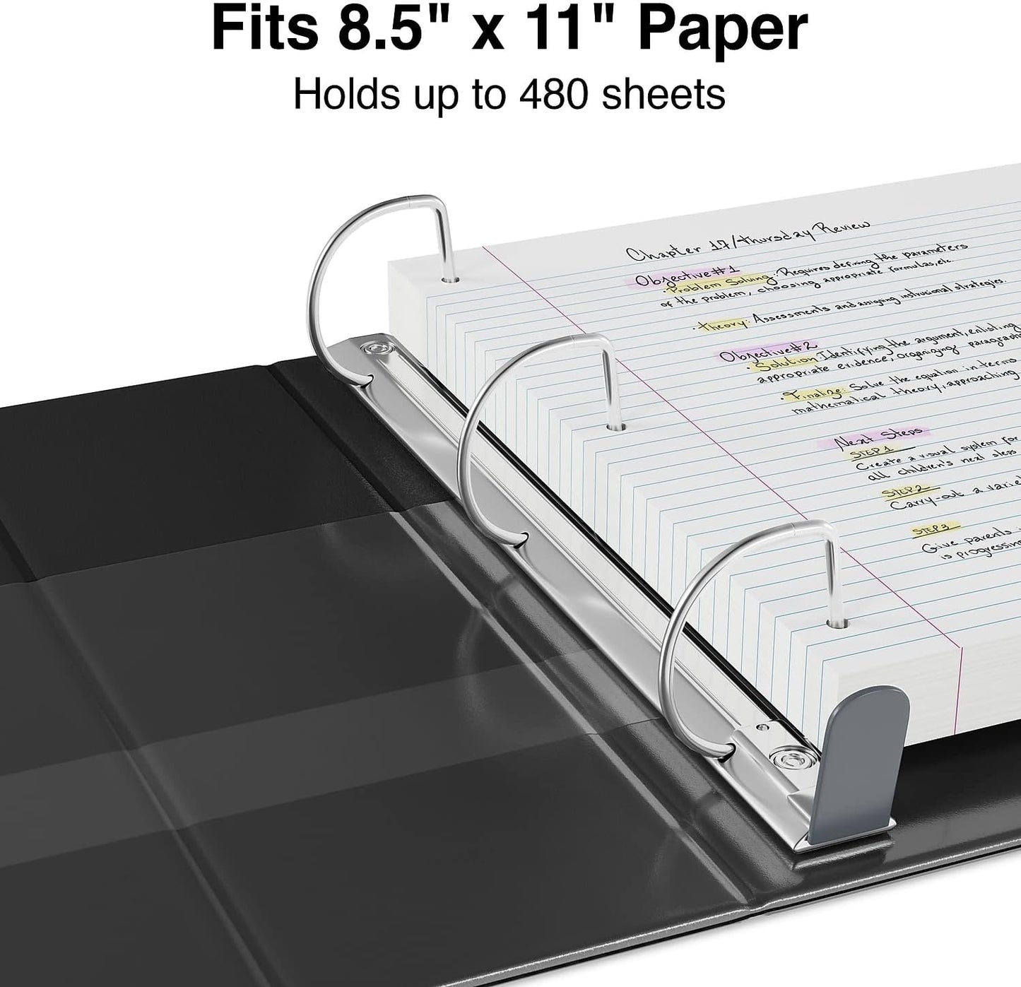 Staples Heavy-Duty 2-Inch D-Ring View Binder, Reinforced Spine, Holds Up to 450 Sheets, Gray, for Office & School
