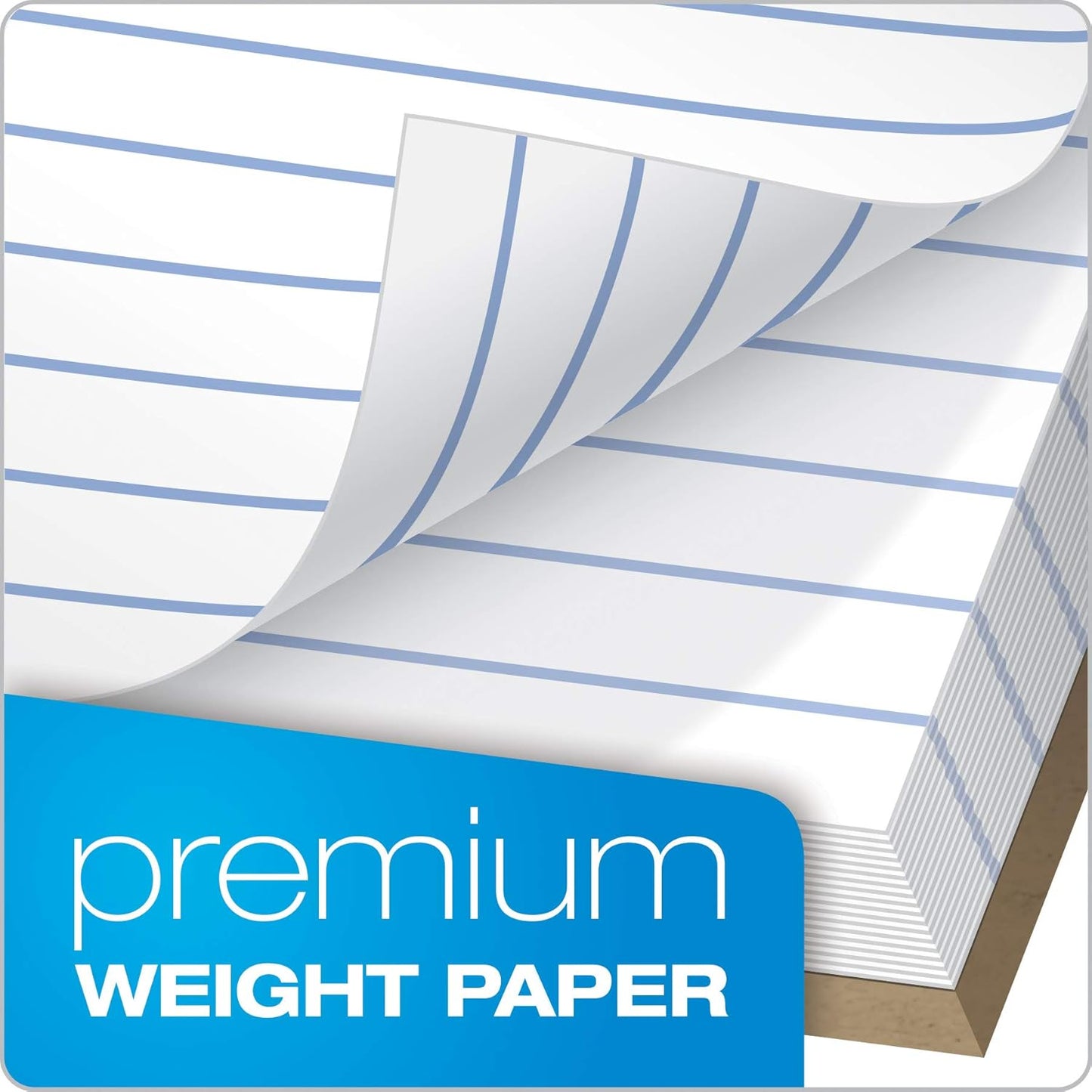 TOPS Docket Gold Writing Pads, 8-1/2" x 14", Legal Rule, White Paper, 50 Sheets, 12 Pack (63990)
