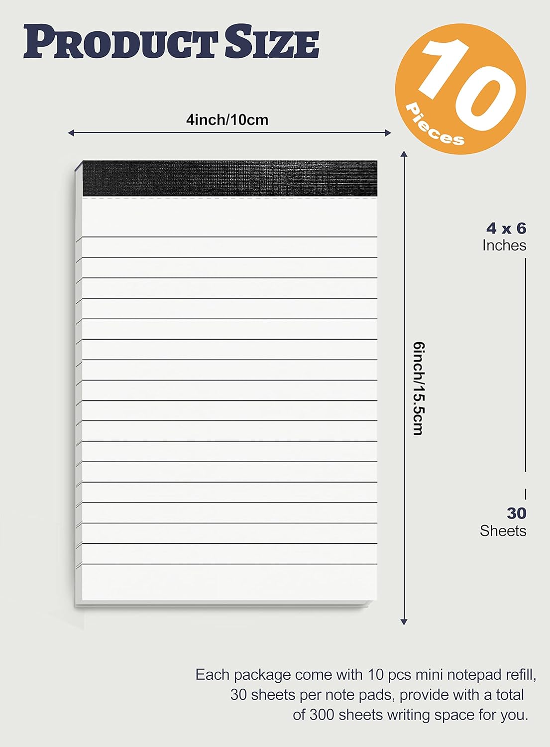 6 Pack Small Notepads Refills Memo Pads 3 x 5 Inch Lined Writing Note Pads with 30 Sheets Note Pad Paper in Each Pad Mini Pocket Notebook Refills for Taking Notes and Reminders Organization Planning