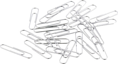 Amazon Basics No. 1 Paper Clips, Smooth, 1000 Count (10 Pack of 100), Silver