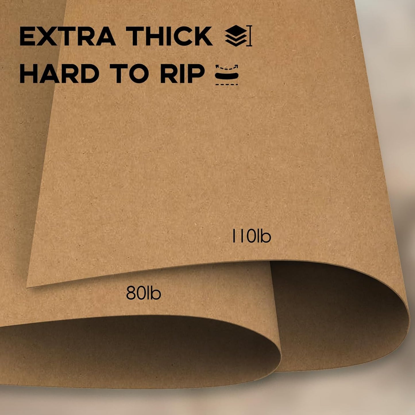 110lb White Cardstock 8.5x11, Goefun 100 Sheets Heavyweight White Card Stock 300 GSM for Invitations, Menus, Poster, DIY Card