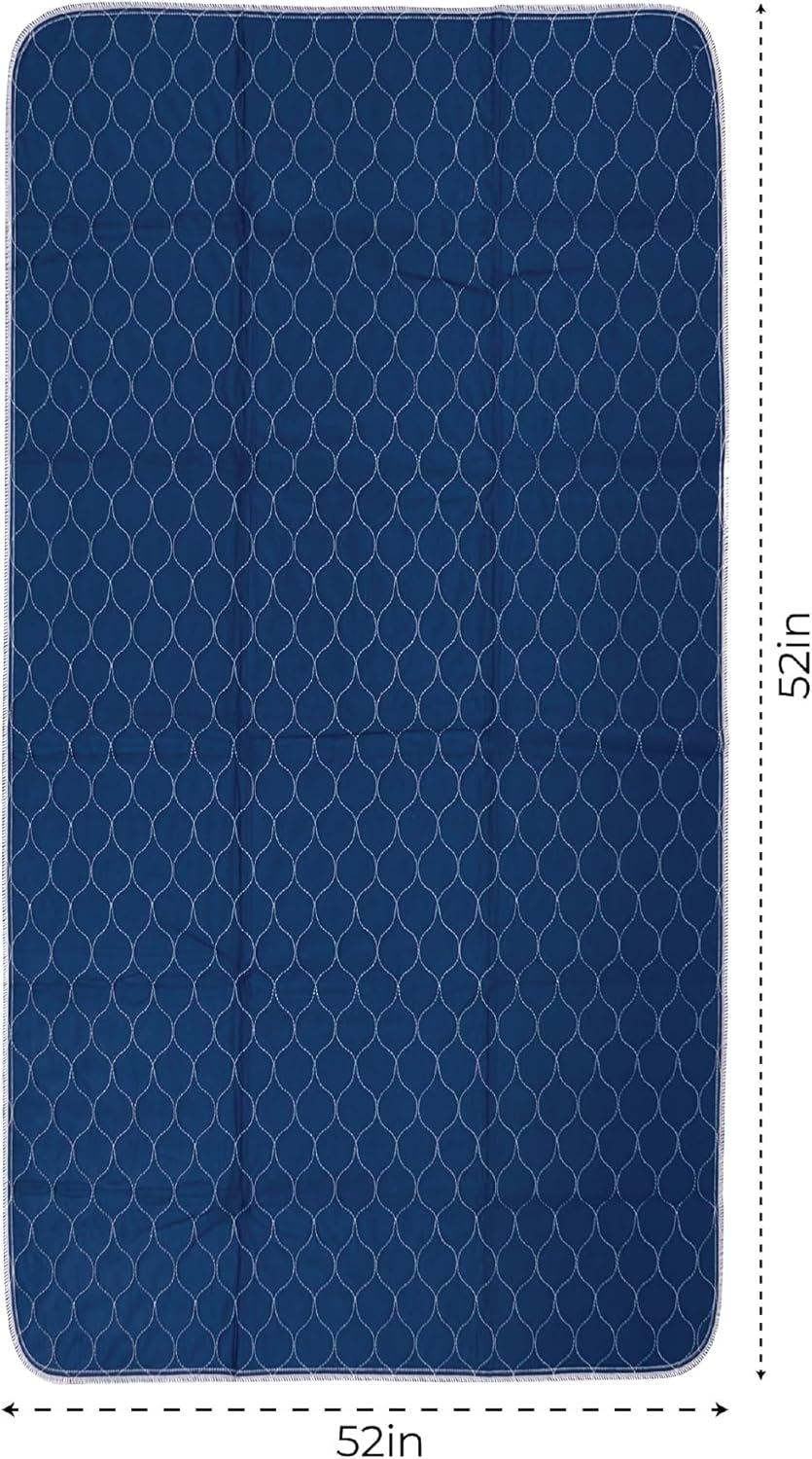Epica Premium Ultra Plus Waterproof Sheet Protector Bed Pad, Under-pad, Quilted, Waterproof, and Washable, 34" x 52" for Children or Adults with Incontinence 34”x 52” (500 Washes ) Pack of 1