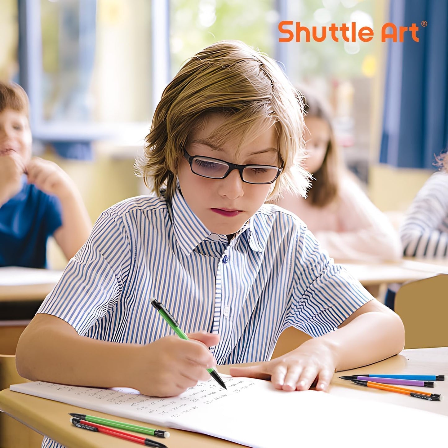 Shuttle Art Mechanical Pencils, 162 Pack Bulk Mechanical Pencils 0.7mm Medium Point, HB #2 Lead Pencils, Assorted Barrels, Office School Supplies