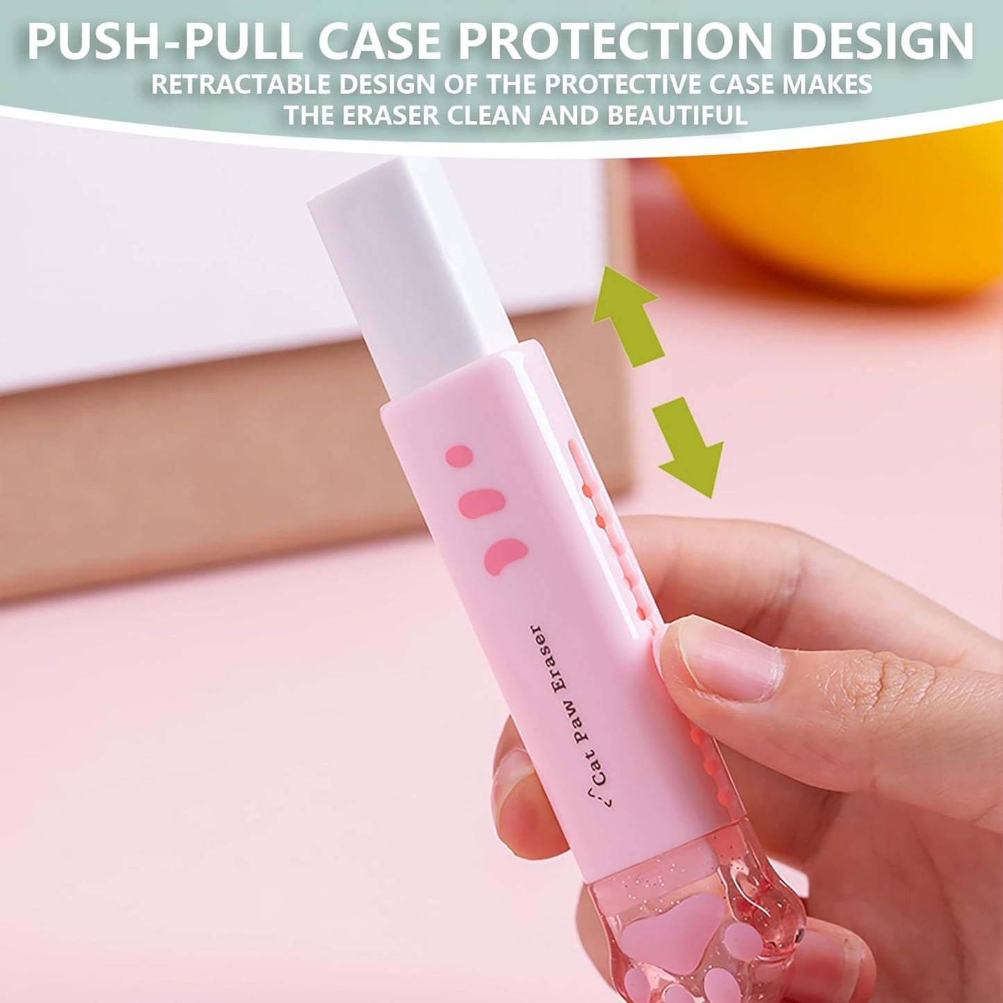 6Pcs Capybara Cute Stationery Set,Kawaii School Supplies,Including 3 Pencil Sharpeners and 3 Retractable Erasers, for Kawaii Office School Home Supplies (Capybara)