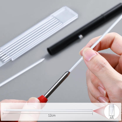 Hiboom 24 Pieces 2.8mm HB Refill for Carpenter Pencil, Study Long Lasting Pencil for Mechanical Pencil Woodworking Construction (Black)