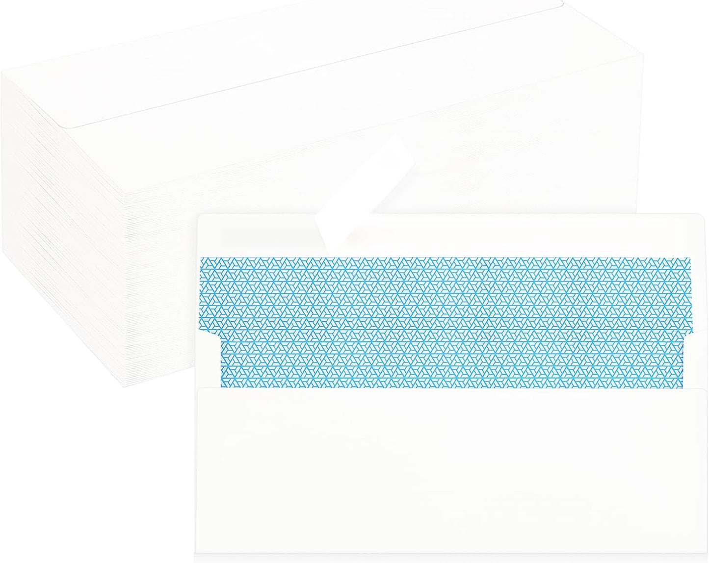 50 Pack #10 Business Envelopes, Sage Green Standard Envelopes Self Seal, Letter Size Mailing Envelopes for Checks Letters Invoices Statements Birthday Graduation Wedding, 4 1/8 x 9 1/2 Inch
