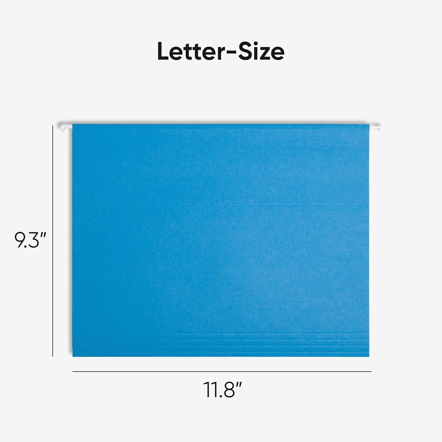 Smead Standard Hanging File Folders, 25 Count, Assorted Primaries, 1/5-Cut Adjustable Tabs, Letter Size (64059)
