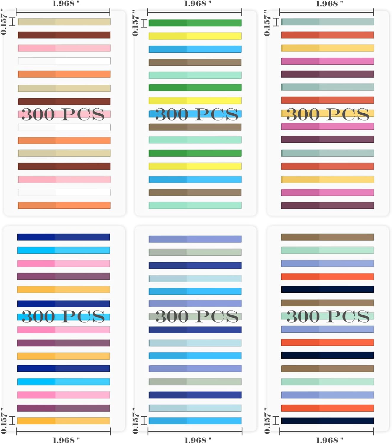 BAYTORY 1380Pcs Transparent Highlighter Tape Reusable, Clear Sticky Tabs for Annotating Books, Long Highlighting Strips Page Markers Index Tabs, Sticky Notes Aesthetic Office School Supplies