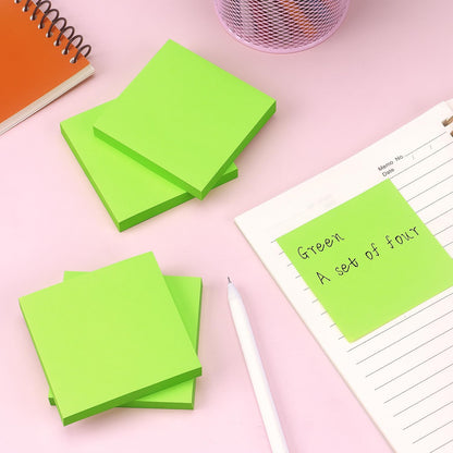 Sticky Notes 3x3 Self-Stick Notes Bright Colors Sticky Notes 4 Pads 100 Sheets/Pad (Yellow)