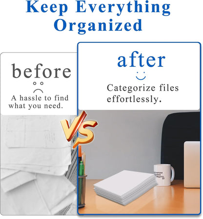 Zzrywuty 50 Packs Two Pocket File Folders with Business Card Slot,Textured Paper,Letter Size,Holds 100 Plus Sheets for School,Office,Business,Royal Blue