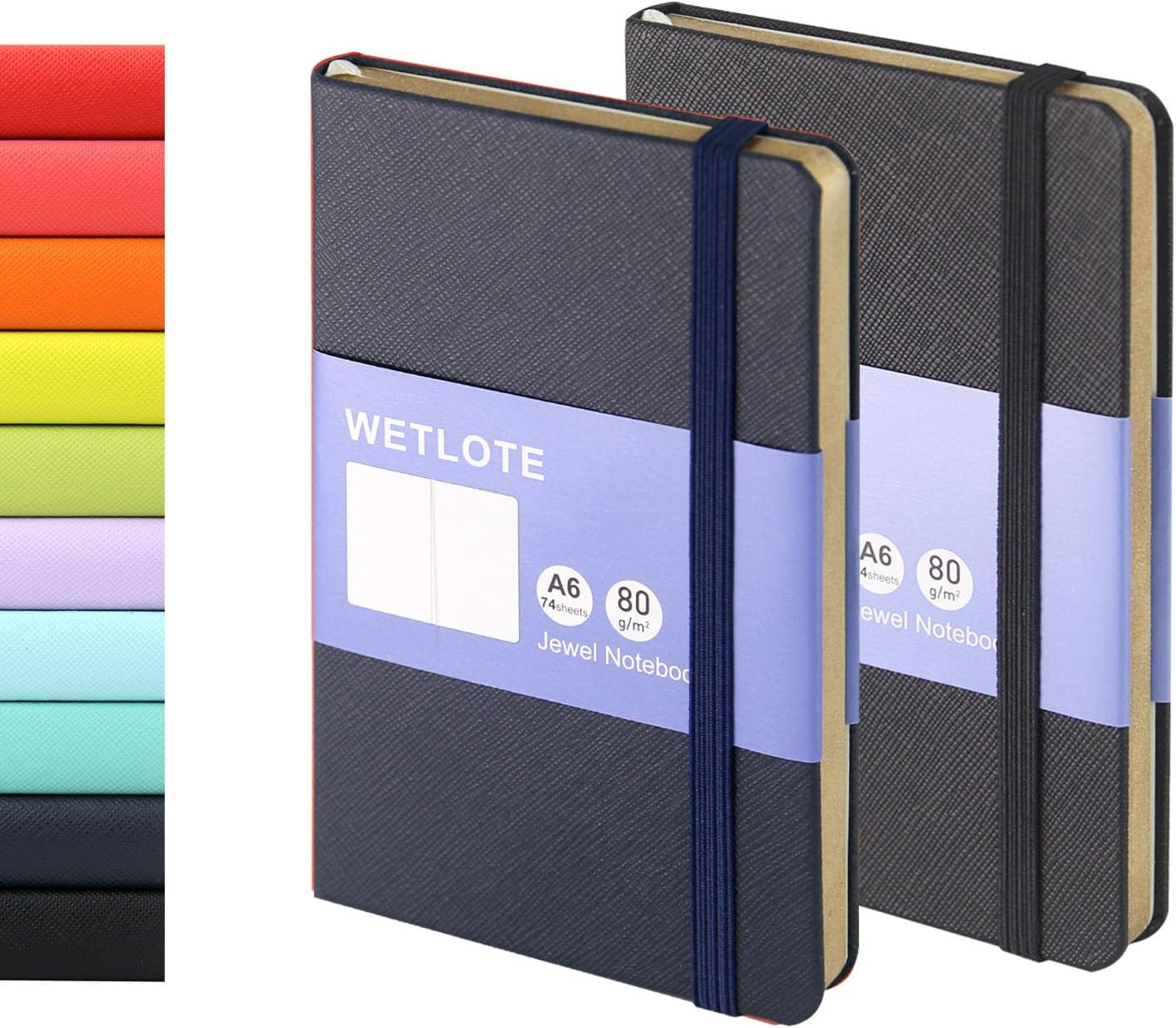 Line Hardcopy Notebook - 5"x8"- Sourced from sustainable and excellent quality paper, minimalist, natural, portable and flexible design, suitable for office, school(red)