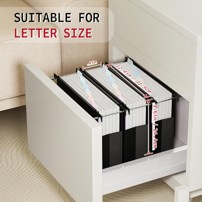 Uquelic Plastic Hanging File Folders Letter Size, 12 Pack Reinforced Heavy Duty Hang Folder with Movable Bright Dividers, Adjustable Tabs, 2" File Organizer for Filing Cabinet, School, Office