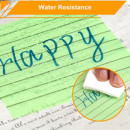 3x3 Inch Transparent Sticky Notes 300 Sheets, Clear Translucent Lined Self-Adhesive Memo Repositionable Reminder Pad for Office, College Students, Planners, Journals, School Supplies (Purple)