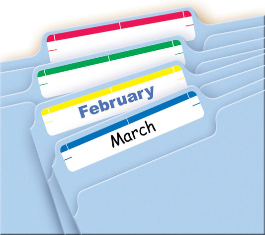 Avery File Folder Labels on 4" x 6" Sheets, Easy Peel, Assorted, Print & Handwrite, 2/3" x 3-7/16", 252 Labels (5215)