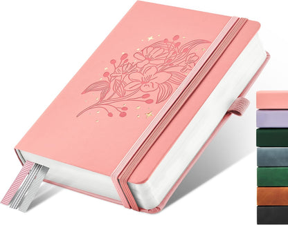 &And Per Se Lined Journal Notebook, 160 Pages, A5 5.7 x 8 inches College Ruled Thick Paper Notebook Journals for Writing, Hardcover Notebooks for Women Men Office School (1 Pack, Green) - Colors A