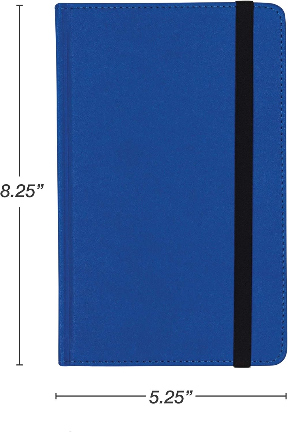 Samsill Large Hardcover Notebook, 240 Lined Notebook Pages, Black, 7.5 x 10 Inch