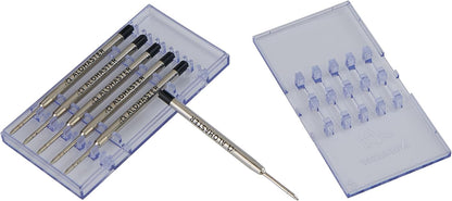 Alohaster Refills, for Parker Ballpoint Pens, Smooth Writing Ink, 1.0 mm, Blue, 6 Count