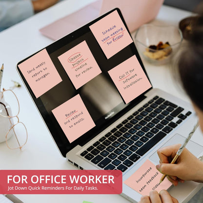 Sticky Notes, 36 Pads, 3x3 Inches Self-Stick Note Pads, Perfect for Office, Study, and Daily Life Organization - Bright