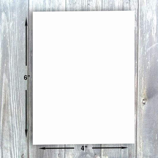 Hamilco Blank Index Cards 6" x 9" Heavyweight Card Stock 80lb Cover White Cardstock Paper - 100 Pack