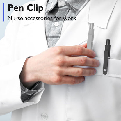 Vanhench 7Pcs 0.5 mm Black Ink Gel Pens Fine Point Smooth Writing Quick Dry Pen for Nurses Teacher Journaling Note Office Desk School Gift, Nice Cute Multifunction Writing Pens with Fidget Stress Ball