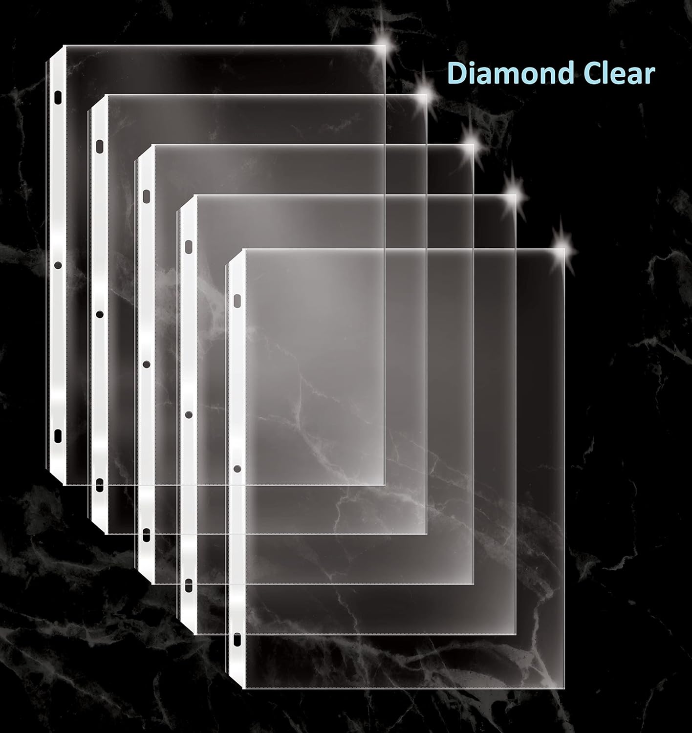 GOLD SEAL 100 Count Diamond Clear Extra Heavyweight Sheet Protectors, 4 mils Strong,8.5 x 11, Top Load, 100 Pack