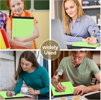 4 Pack Blue Legal Pads 8.5 x 11 Blue Note Pads 8.5 x 11 Notepad 8.5 x 11 Micro Perforated Writing Pads Lined Paper Pads Wide Ruled Pad of Paper 30 Sheets Notebook for Study, To-Do Lists, Office