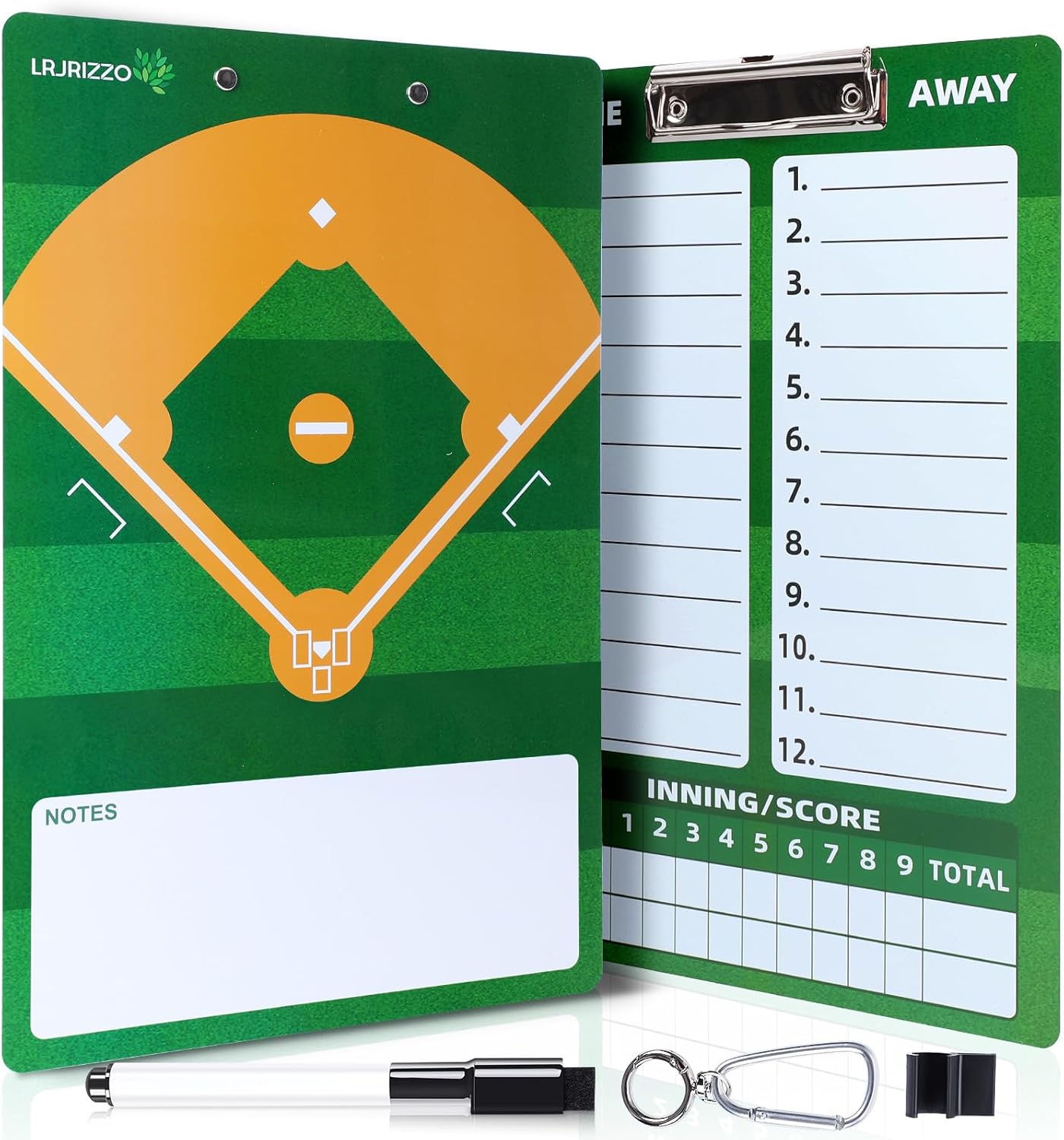 Basketball Dry Erase Coaches Clipboard, Basketball Clipboard for Coaches Double-Sided Basketball White Board for Coaches Writable and Erasable Basketball Dry Erase Board for Coaches Gift