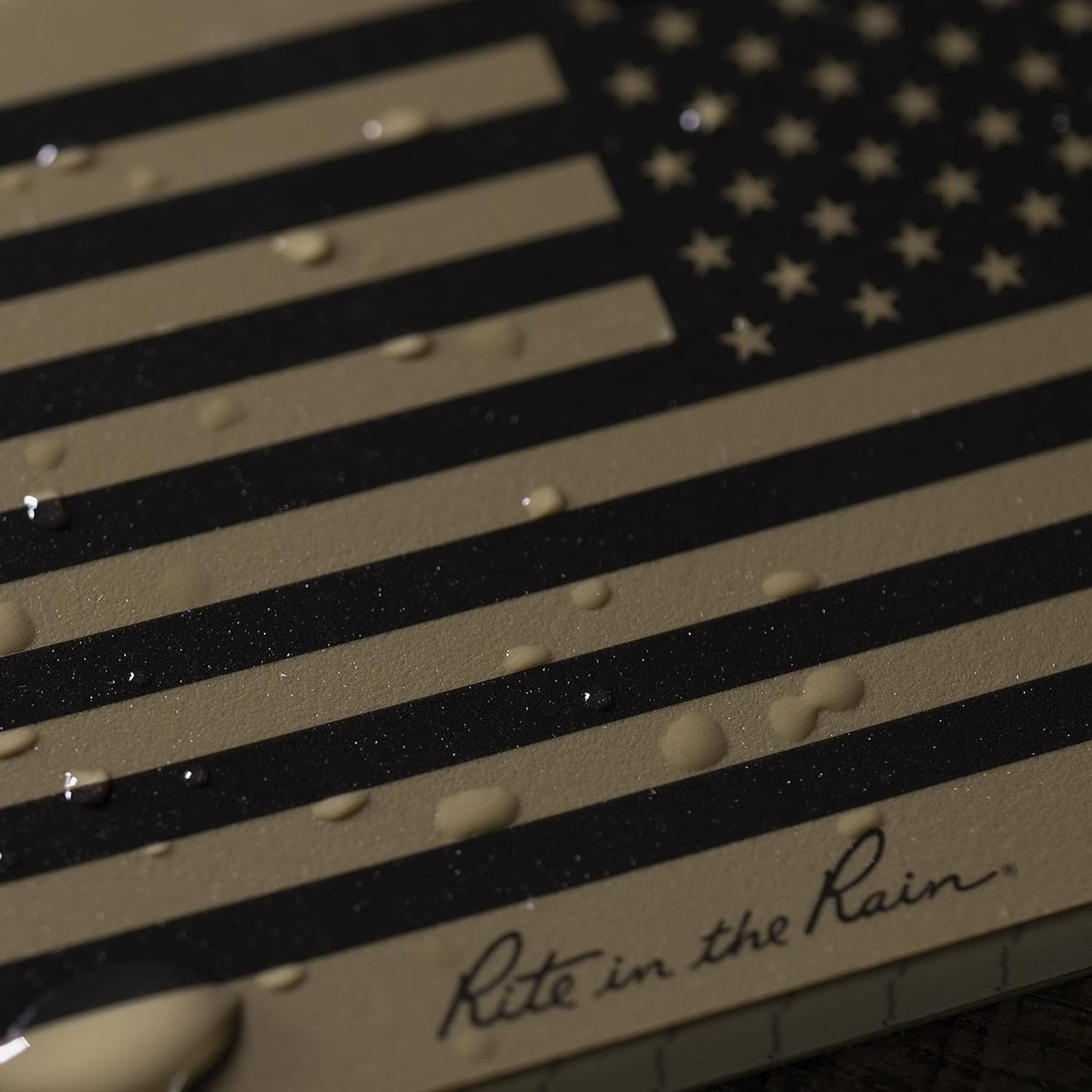Rite in the Rain Weatherproof Top Spiral Notebook, 3" x 5", Black Cover, Universal Pattern, 3 Pack (No. 735-3X)