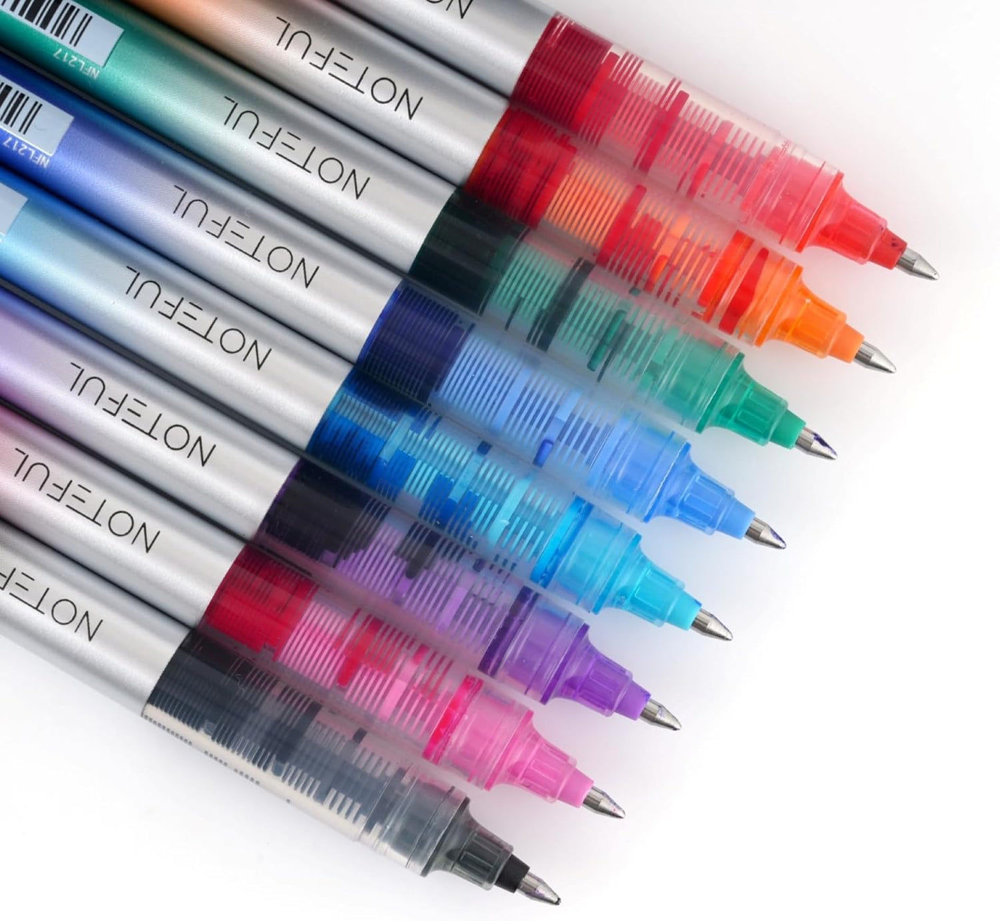 Liquid Ink Rollerball Pens, 0.7mm Medium Point Tip, Rolling pen for Drawing, Journaling and Smooth Writing - Pack of 8