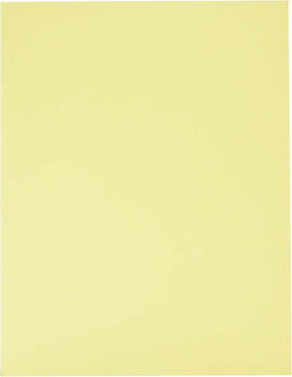 LUXPaper 8.5" x 11" Paper | Letter Size | Pastel Canary Yellow | 60lb. Text | 50 Qty