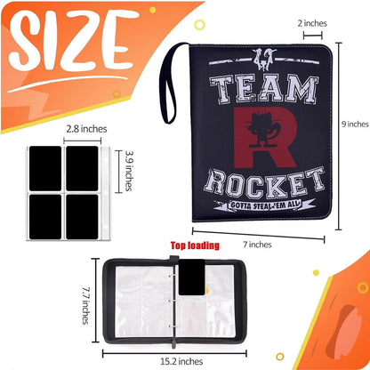 Deluxe Trading Card Binder for Collectors 900 Pockets High grade 9-Pocket Zipper Album Holder (black-9-Pocket)