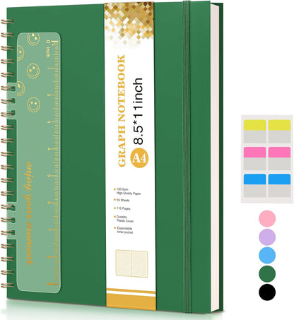 Spiral Notebook Journal 8.5” x 11”, A4 Large Pink Notebooks for Women Men, College Ruled Lined Journal, 100 GSM Paper, Plastic Hardcover Spiral Bound Journals for Work School Note Taking Business