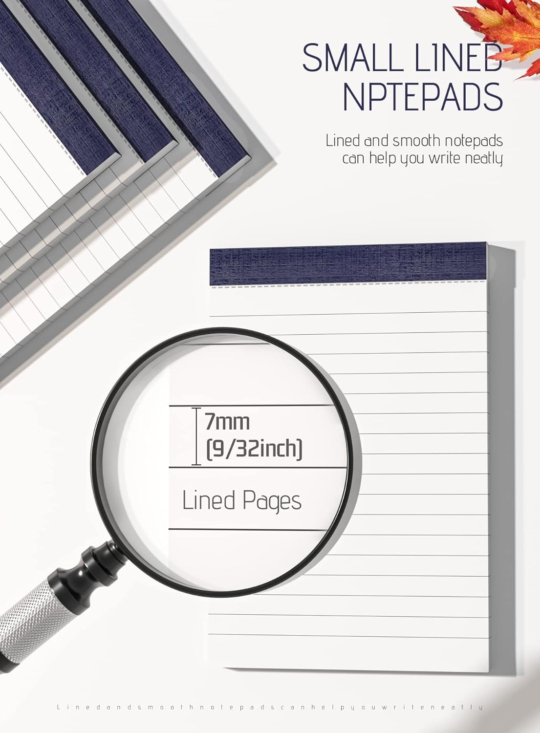 10 Pack Small Note Pads 3x5 Lined Writing Pads Mini Notepads Small Pads of Paper 3x5 With 30 Sheets per Notepad 80Gsm Paper Pads Mini Legal Pads 3x5 Inch Pocket Notebook for Taking Notes and Reminders